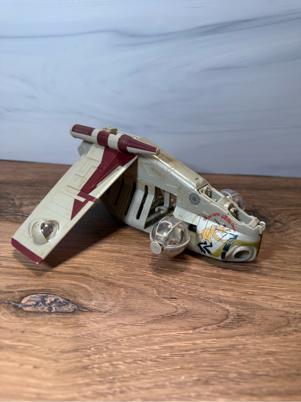 Star Wars Micro Galaxy Squadron Republic Gunship 2022 Parts Incomplete